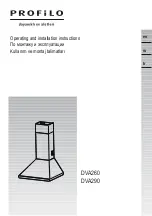 PROFILO DVA260 Operating And Installation Instructions preview