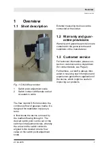 Preview for 7 page of Profimess SW-01 Operating Instructions Manual