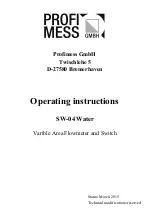 Preview for 84 page of Profimess SW-01 Operating Instructions Manual