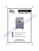 ProfiOffice Alligator 620 CC Plus Operating Instructions Manual preview