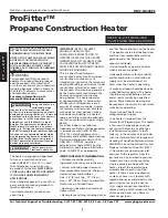 Preview for 2 page of ProFitter RMC-FA300PF Operating Instructions & Parts Manual