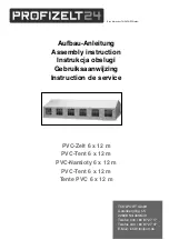 Preview for 1 page of Profizelt24 PVC-Tent 6x12 m Assembly Instruction