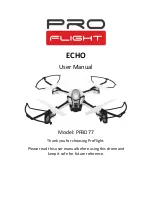 Preview for 1 page of ProFlight ECHO PFBD77 User Manual