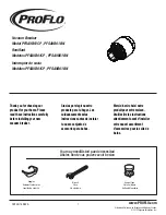 Preview for 1 page of ProFlo Ecast PFSAVB01CP Instructions