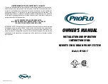 ProFlo PF92017 Owner'S Manual preview