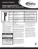 Preview for 4 page of ProFlo PF9800 Series Installation Instructions Manual