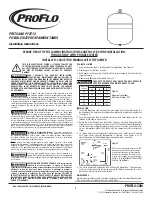 ProFlo PFXT5 Installation Instructions предпросмотр