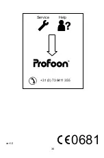 Предварительный просмотр 36 страницы Profoon DECT Series User Manual