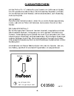 Предварительный просмотр 44 страницы Profoon Profoon TX-117 User Manual