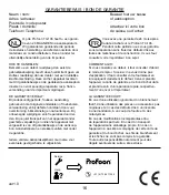 Предварительный просмотр 16 страницы Profoon TX-106 User Manual