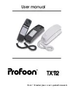 Profoon TX-112 User Manual предпросмотр