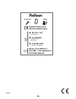 Предварительный просмотр 28 страницы Profoon TX-180 User Manual