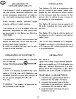 Preview for 17 page of Profoon TX-250 User Manual