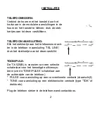 Предварительный просмотр 2 страницы Profoon TX-525 User Manual