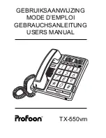 Предварительный просмотр 1 страницы Profoon TX-550vm User Manual