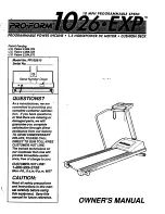 ProForm 1026 Exp Owner'S Manual preview