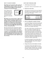 Предварительный просмотр 14 страницы ProForm 11.5 Competitor Treadmill User Manual