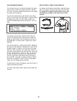 Preview for 19 page of ProForm 11.5 Competitor Treadmill User Manual