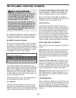 Preview for 26 page of ProForm 12.5qm Treadmill (Dutch) Gebruiksaanwijzing