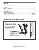 Preview for 2 page of ProForm 1200 Zlt Treadmill (Dutch) Gebruiksaanwijzing