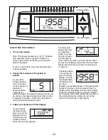 Предварительный просмотр 10 страницы ProForm 15.5 s 831.28622.1 User Manual