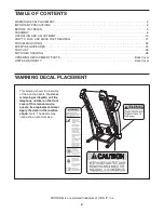 Preview for 2 page of ProForm 1500 Rt Treadmill Manual