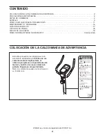 Preview for 2 page of ProForm 180 Zlx Bike (Spanish) Manual Del Usuario