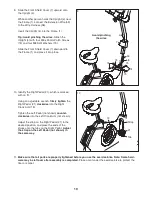 Preview for 10 page of ProForm 200 Csx Bike Manual