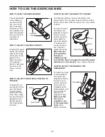 Preview for 11 page of ProForm 200 Csx Bike Manual