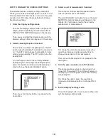 Preview for 19 page of ProForm 200 Csx Bike Manual