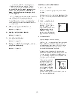 Preview for 17 page of ProForm 210 Csx Bike User Manual