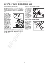 Preview for 11 page of ProForm 280 Csx Bike User Manual