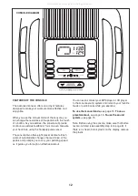 Предварительный просмотр 12 страницы ProForm 280 Csx Bike User Manual