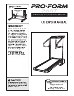 ProForm 285t User Manual preview