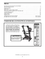 Preview for 2 page of ProForm 3.9 Xm Treadmill (Italian) Manuale D'Istruzioni