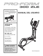 ProForm 300 Zle Elliptical (Spanish) Manual Del Usuario preview