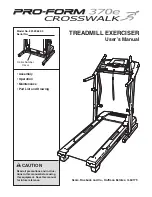 ProForm 370e Treadmill User Manual preview