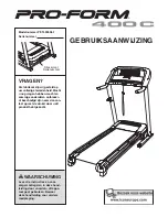 ProForm 400 C Treadmill (Dutch) Gebruiksaanwijzing preview