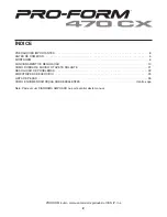 Preview for 2 page of ProForm 470 Cx Treadmill (Portuguese) Manual Do Utilizador