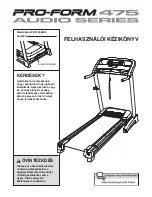 ProForm 475 Audio (Hungarian) Felhasználói Kézikönyv preview