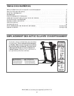 Preview for 2 page of ProForm 480 E Treadmill (French) Manuel De L'Utilisateur