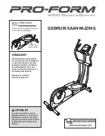 ProForm 480 Spacesaver (Dutch) Gebruiksaanwijzing preview