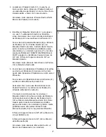 Предварительный просмотр 7 страницы ProForm 485 E Elliptical (Italian) Manuale D'Istruzioni