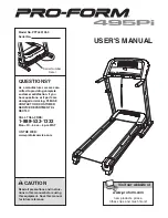 ProForm 495Pi PFTL33105.0 User Manual preview