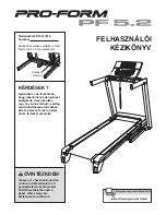 ProForm 5.2 Treadmill (Hungarian) Felhasználói Kézikönyv preview