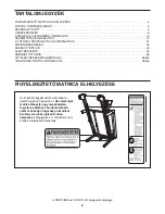 Preview for 2 page of ProForm 5.2 Treadmill (Hungarian) Felhasználói Kézikönyv