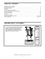 Предварительный просмотр 2 страницы ProForm 5.5 Crosstrainer Treadmill Manual