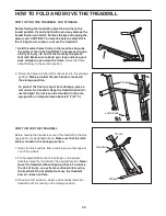 Предварительный просмотр 23 страницы ProForm 5.5 Crosstrainer Treadmill Manual