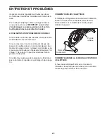 Preview for 21 page of ProForm 500 Le Elliptical (French) Manuel De L'Utilisateur