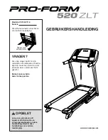 Предварительный просмотр 1 страницы ProForm 520 Zlt Treadmill (Dutch) Gebruikershandleiding